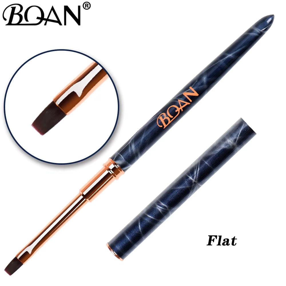 Nail Art Marbled Rose Gold Nail Brush – Professional Acrylic & UV Gel Nail Art Painting Pen