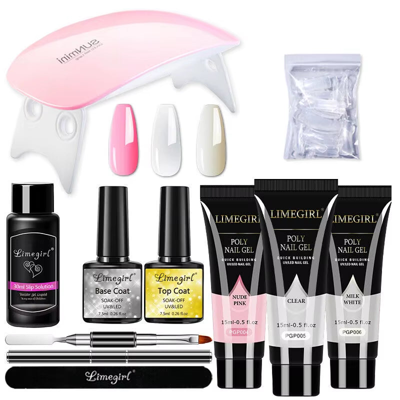 15ml Nail Extension Gel Set β Professional UV/LED Nail Builder for Long-Lasting Extensions