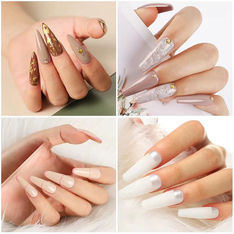 Complete Gel Nail Polish Kit with UV/LED Nail Lamp & Electric Nail Drill | 27 Colors Gel Set