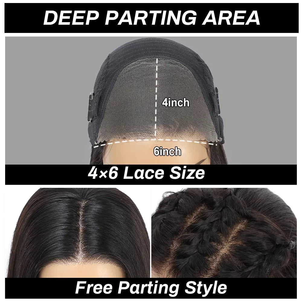 Human Hair - HD Lace Front Bob Wig | Glueless, Pre-Plucked, Straight Bob Wig