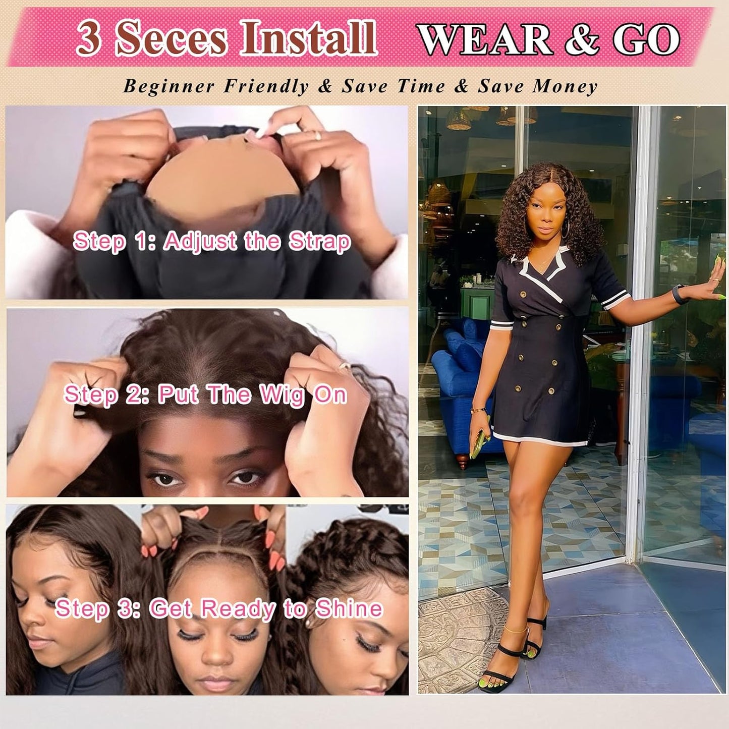 Human Hair Wig - HD Lace Front | Pre-Plucked & Pre-Cut