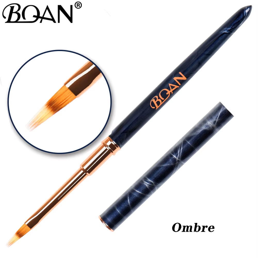 Nail Art Marbled Rose Gold Nail Brush – Professional Acrylic & UV Gel Nail Art Painting Pen