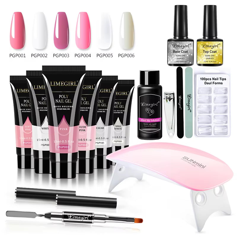 15ml Nail Extension Gel Set – Professional UV/LED Nail Builder for Long-Lasting Extensions