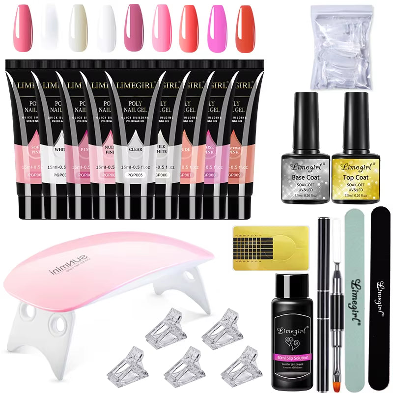 15ml Nail Extension Gel Set – Professional UV/LED Nail Builder for Long-Lasting Extensions