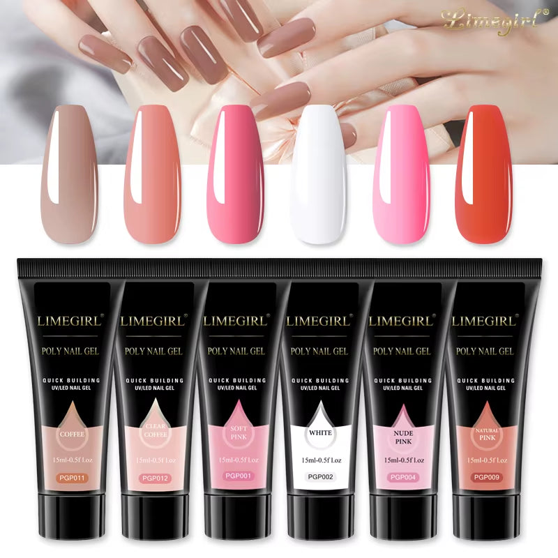 15ml Nail Extension Gel Set – Professional UV/LED Nail Builder for Long-Lasting Extensions