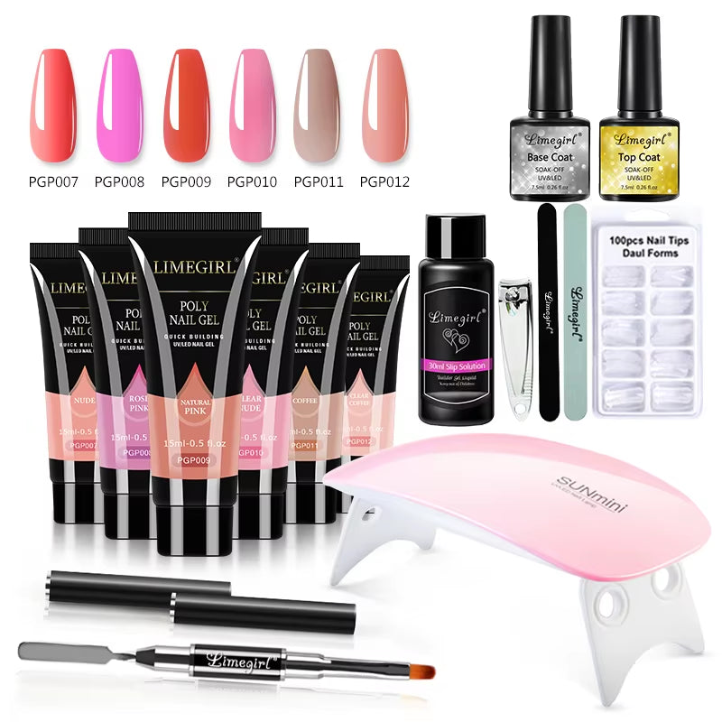 15ml Nail Extension Gel Set – Professional UV/LED Nail Builder for Long-Lasting Extensions