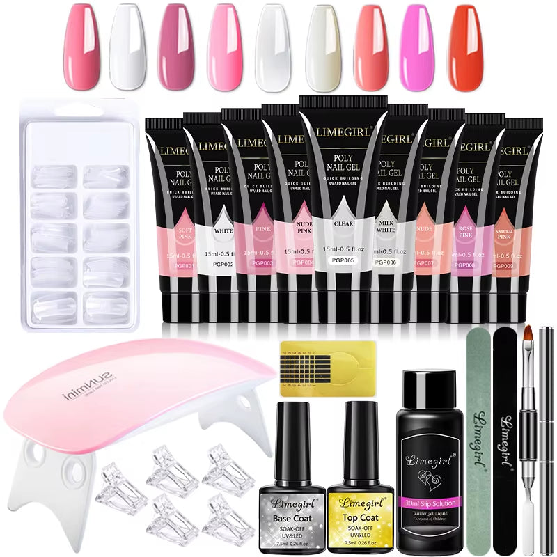 15ml Nail Extension Gel Set – Professional UV/LED Nail Builder for Long-Lasting Extensions